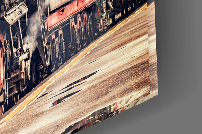 Train Glass Wall Art