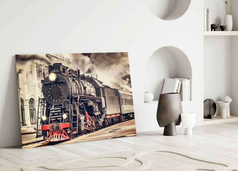 Train Glass Wall Art