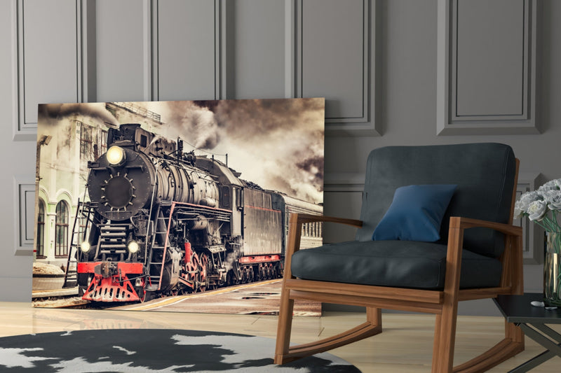 Train Glass Wall Art