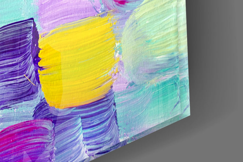 Abstract Glass Wall Art
