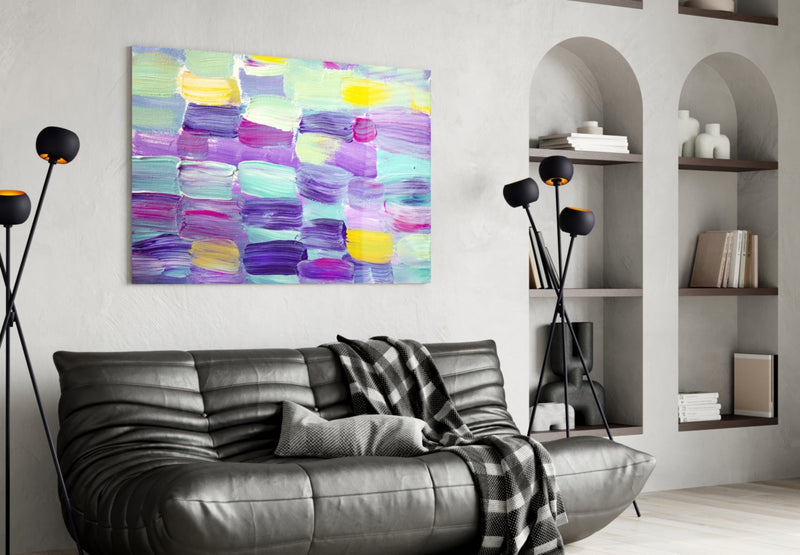 Abstract Glass Wall Art