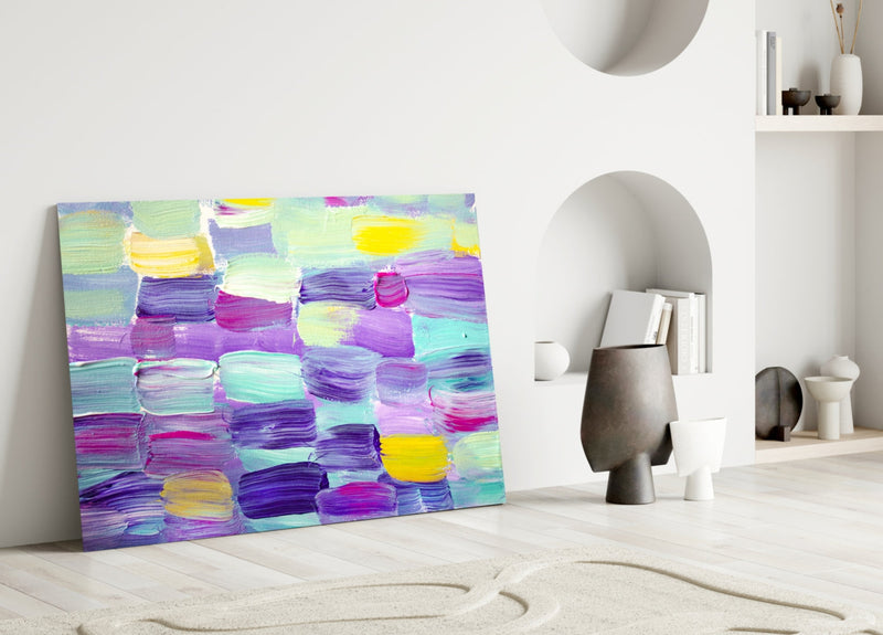 Abstract Glass Wall Art