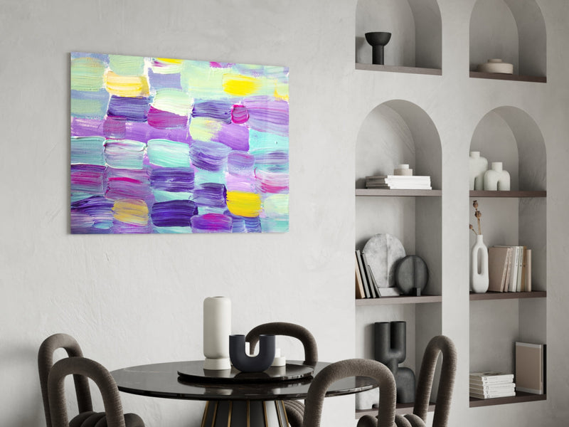 Abstract Glass Wall Art