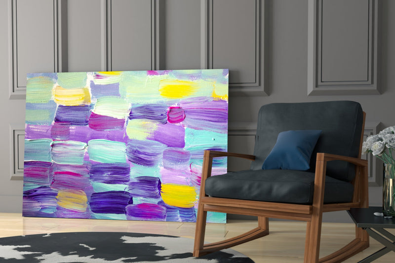 Abstract Glass Wall Art