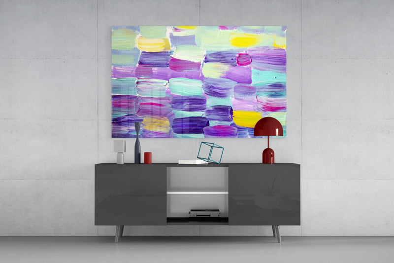 Abstract Glass Wall Art