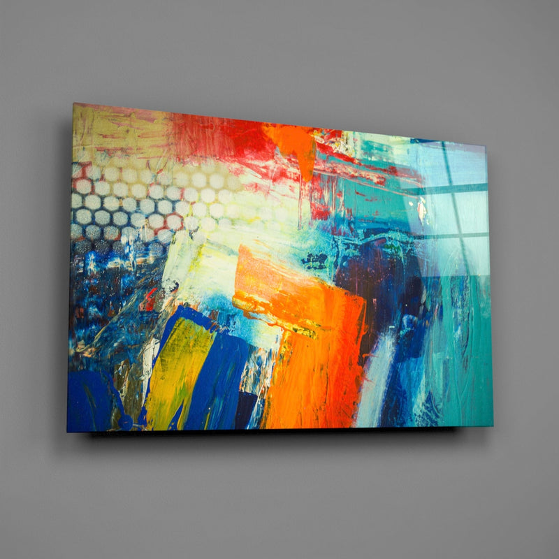Abstract Glass Wall Art