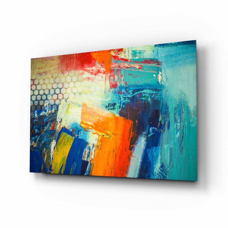 Abstract Glass Wall Art