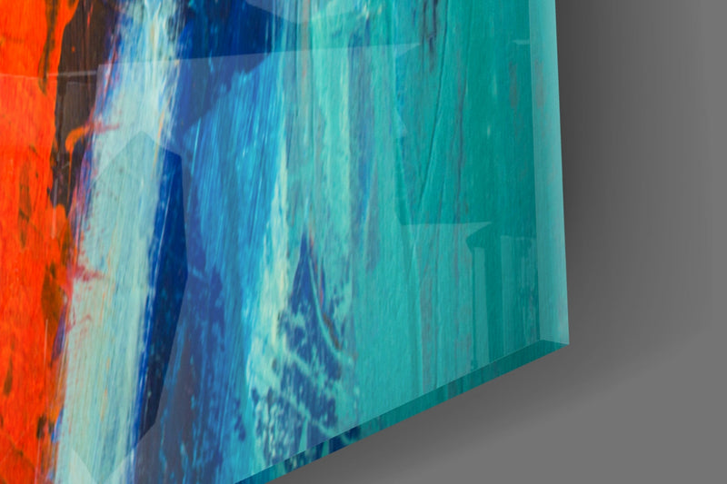 Abstract Glass Wall Art