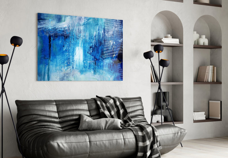 Abstract Glass Wall Art