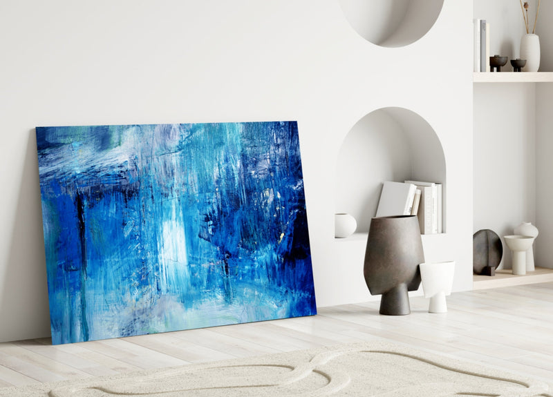 Abstract Glass Wall Art