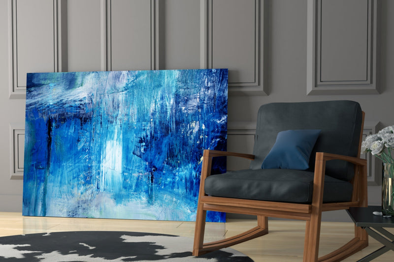 Abstract Glass Wall Art