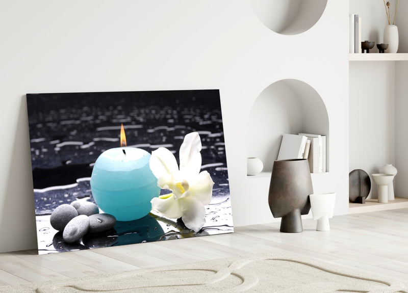 Candle Glass Wall Art