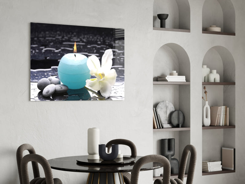 Candle Glass Wall Art