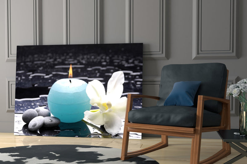 Candle Glass Wall Art