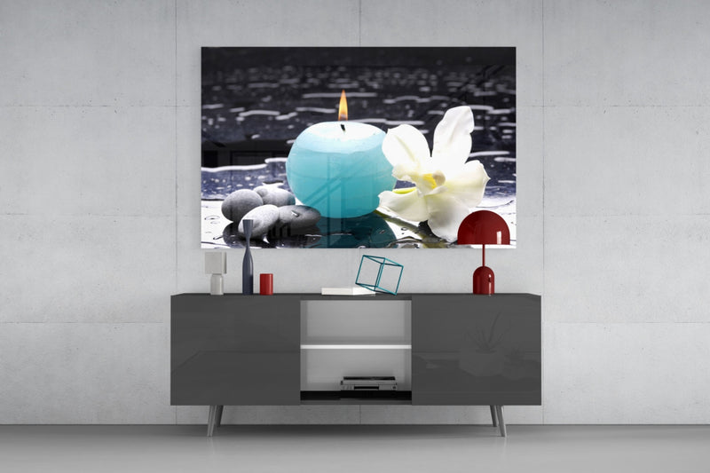 Candle Glass Wall Art
