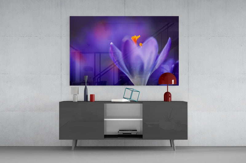 Flower Glass Wall Art