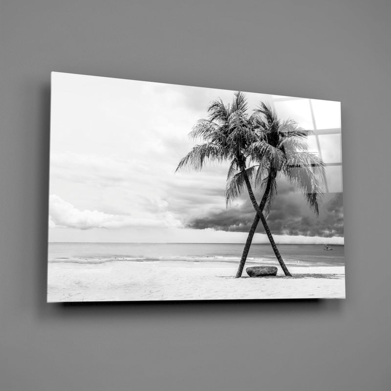 Palm Trees Glass Wall Art