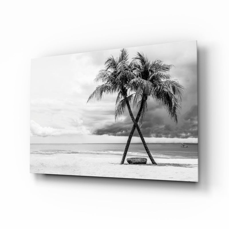Palm Trees Glass Wall Art