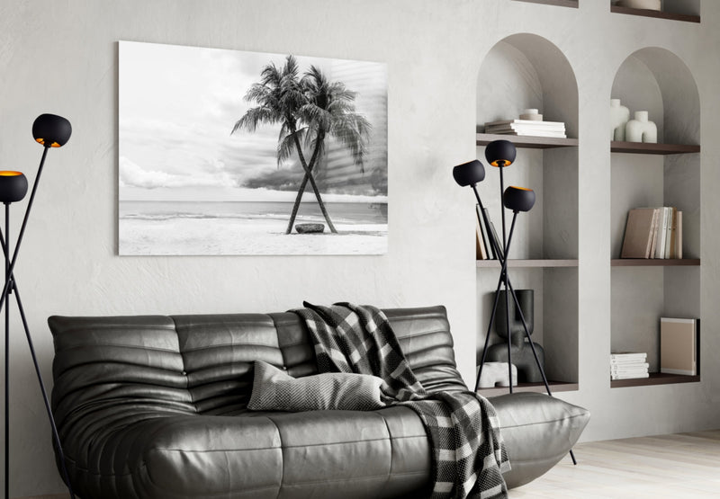 Palm Trees Glass Wall Art