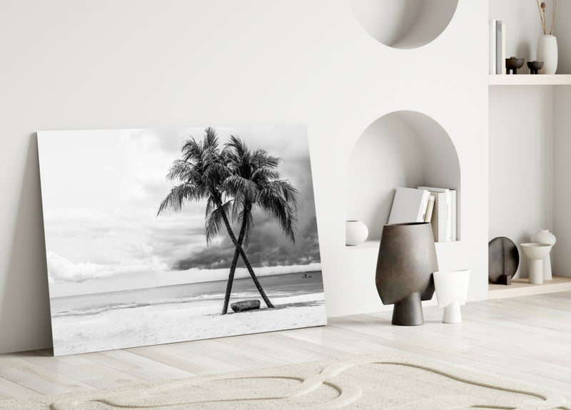 Palm Trees Glass Wall Art