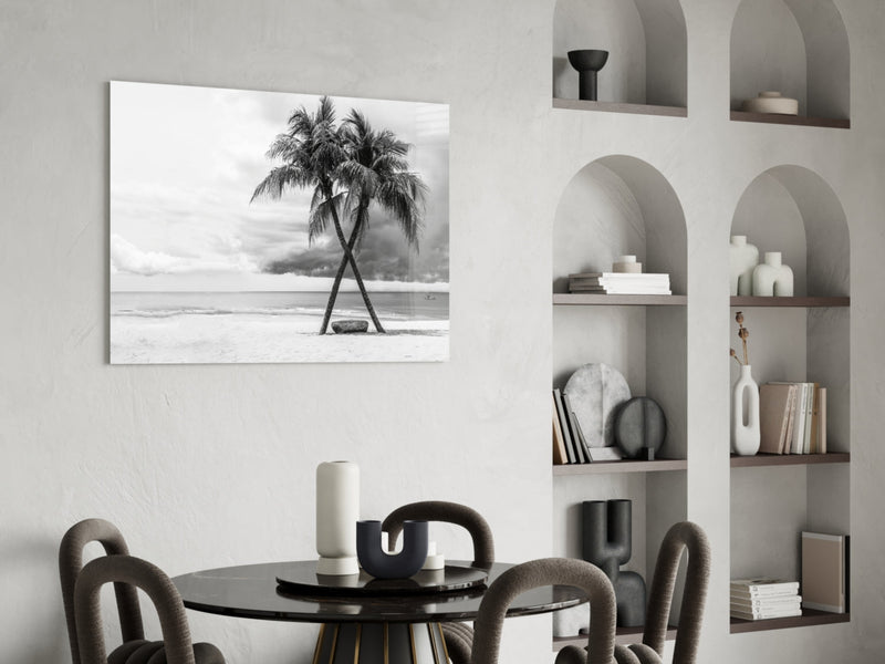 Palm Trees Glass Wall Art