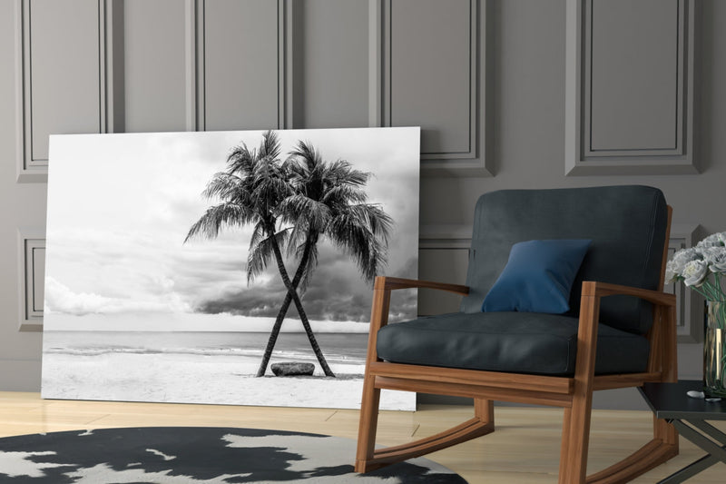 Palm Trees Glass Wall Art