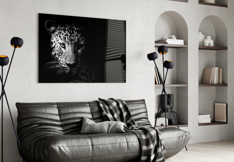 Leopard Glass Wall Art