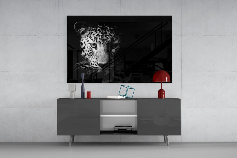 Leopard Glass Wall Art