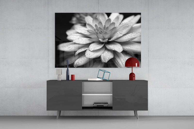 Flower Glass Wall Art