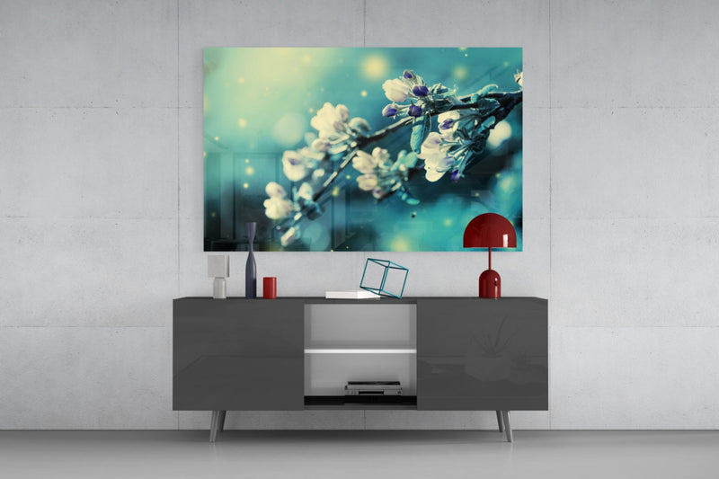 Flower Glass Wall Art
