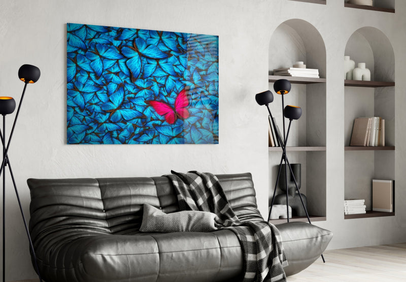 Butterfly Glass Wall Art