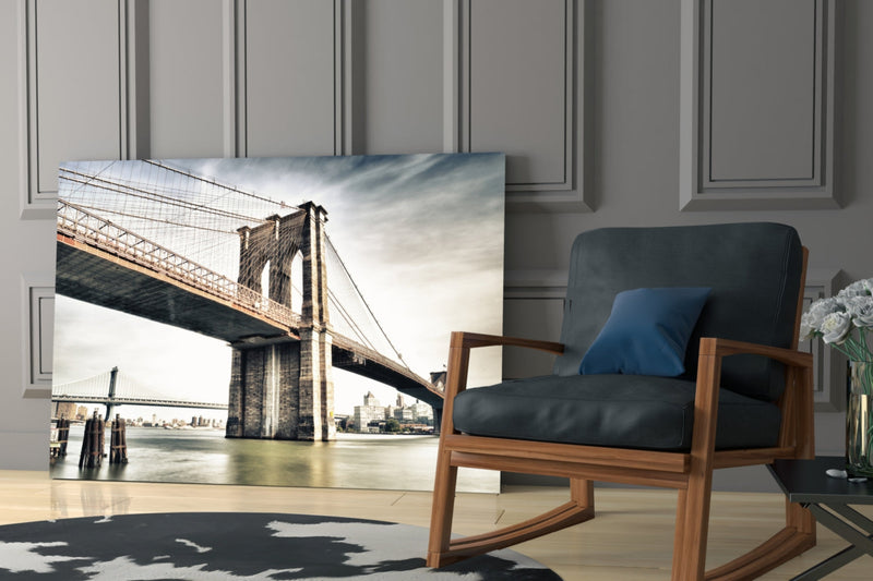 Brooklyn Bridge Glass Wall Art