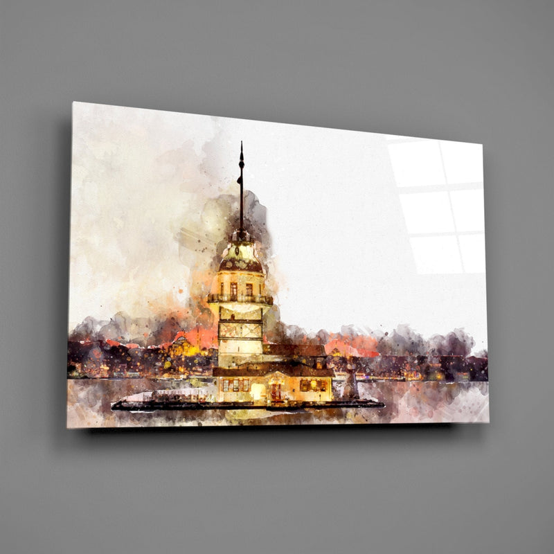 Maiden's Tower Glass Wall Art