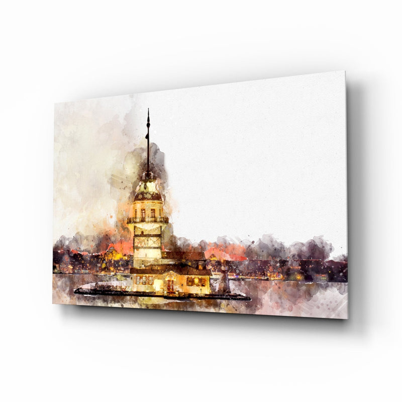 Maiden's Tower Glass Wall Art