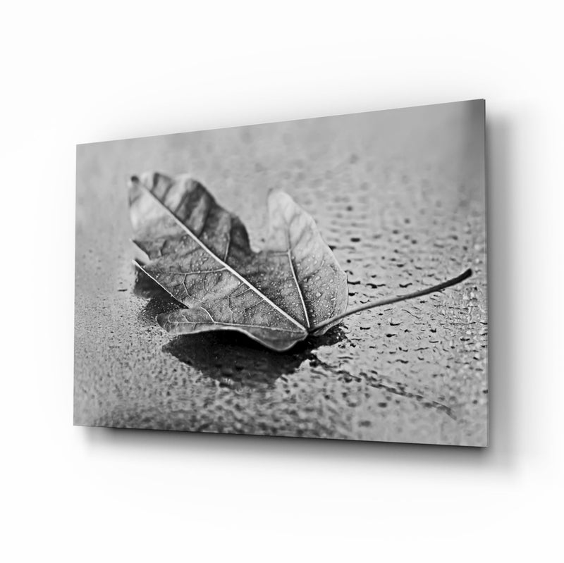Leaf Glass Wall Art