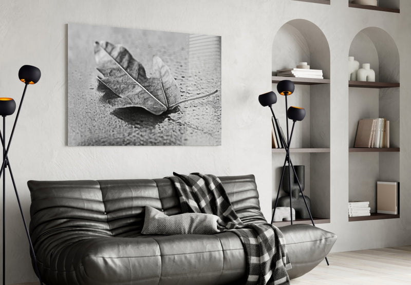 Leaf Glass Wall Art