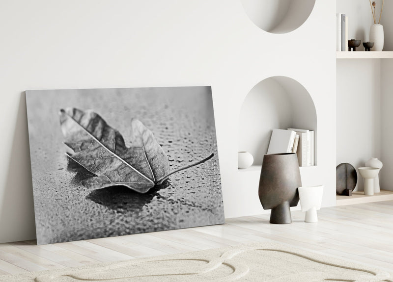 Leaf Glass Wall Art