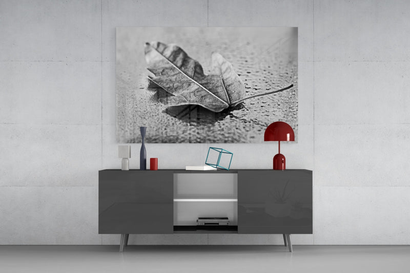 Leaf Glass Wall Art