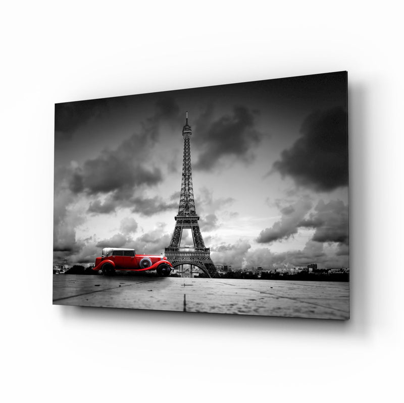 Eiffel Tower Glass Wall Art