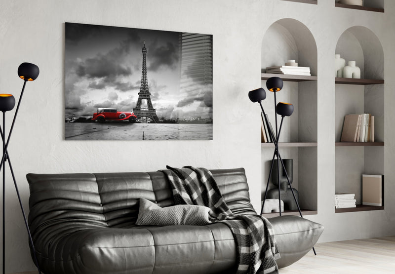 Eiffel Tower Glass Wall Art