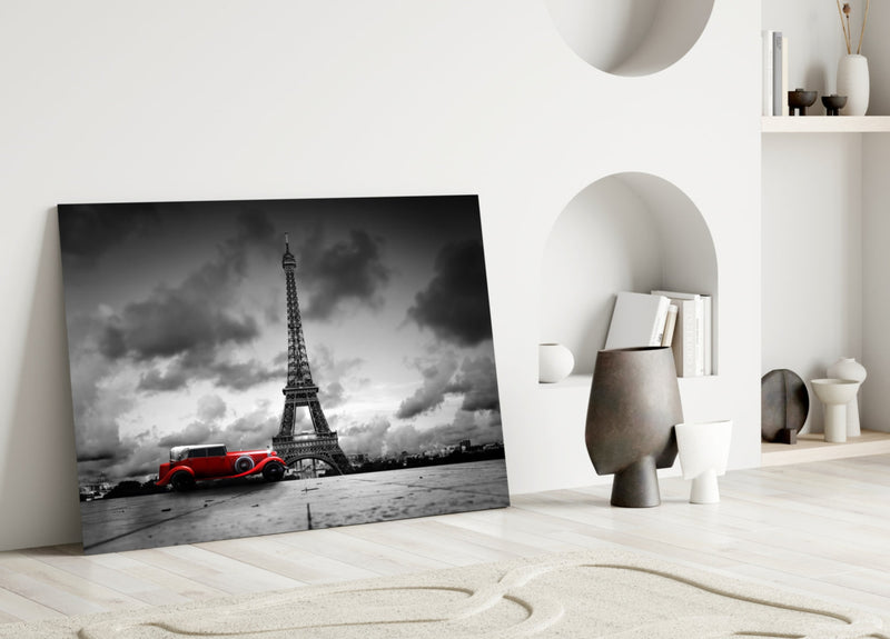 Eiffel Tower Glass Wall Art