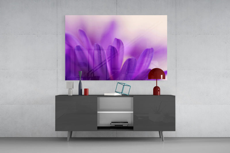 Flower Glass Wall Art