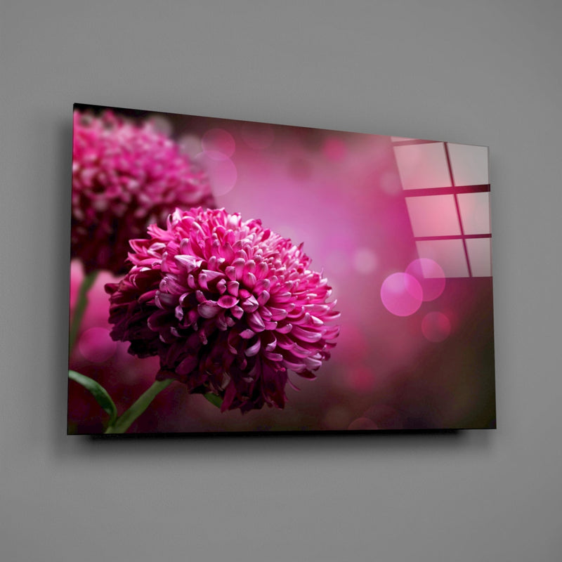 Flower Glass Wall Art