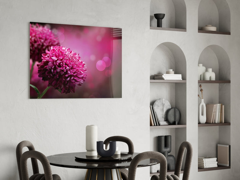 Flower Glass Wall Art