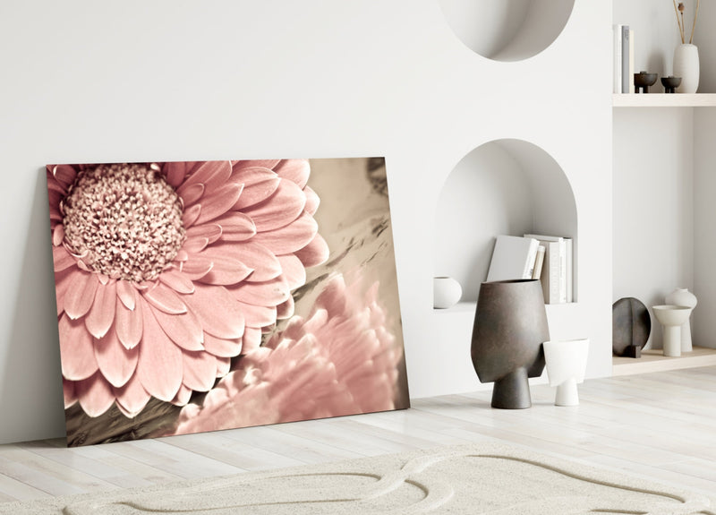 Flower Glass Wall Art