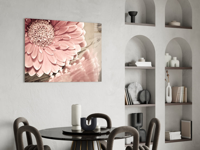 Flower Glass Wall Art