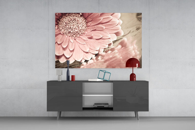 Flower Glass Wall Art