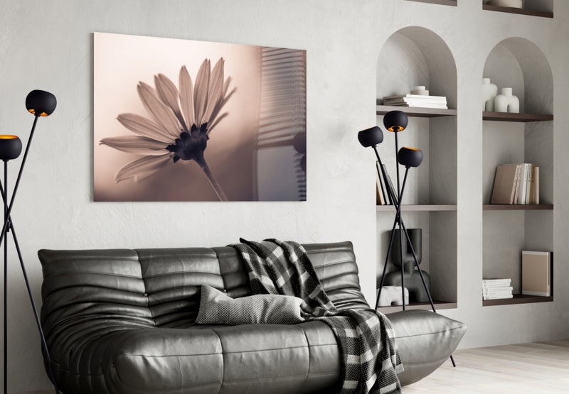 Flower Glass Wall Art