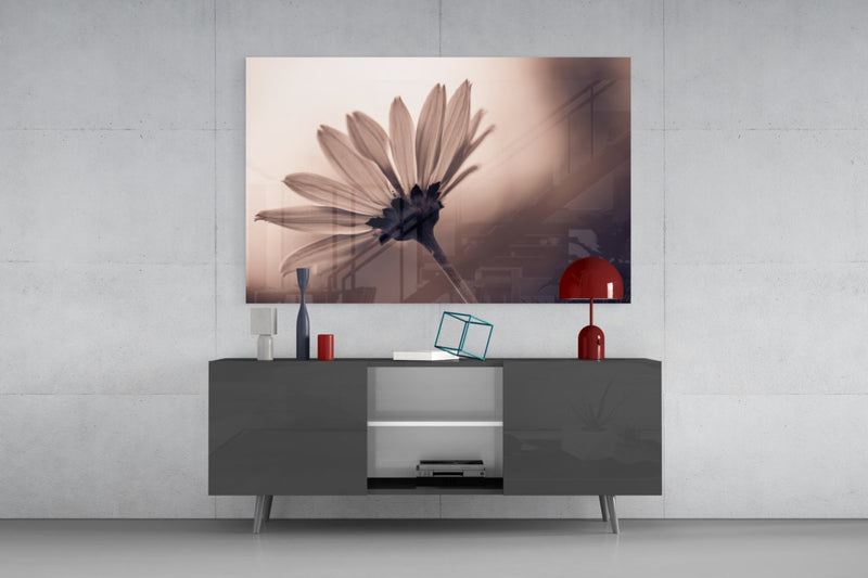 Flower Glass Wall Art