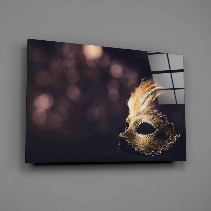 Venetian Mask Glass Wall Art